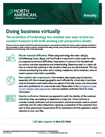 Doing business virtually